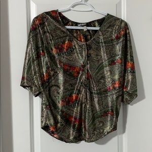 Paisley blouse size small